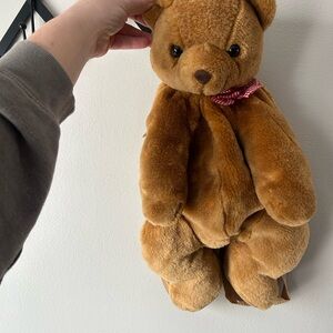 Vintage  Brown Teddy Bear Kids Backpack